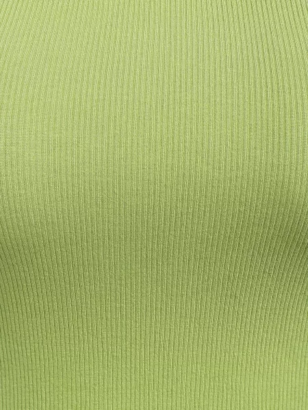 Backless Knitted Asymmetric Crop Top