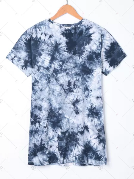 Beading Casual Tie Dye T-shirt