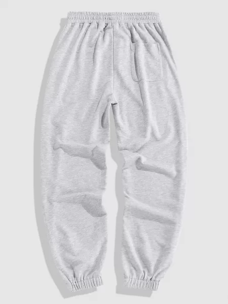 Butterflies Print Heathered Sweatpants