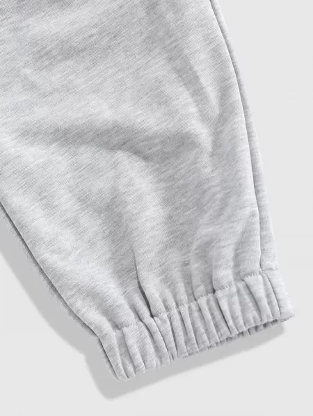 Butterflies Print Heathered Sweatpants