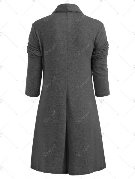 Button Long Duster Cardigan