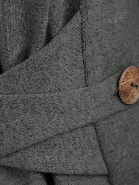 Button Long Duster Cardigan