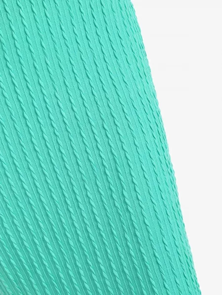 Cable Knit Sleeveless Slinky Midi Dress