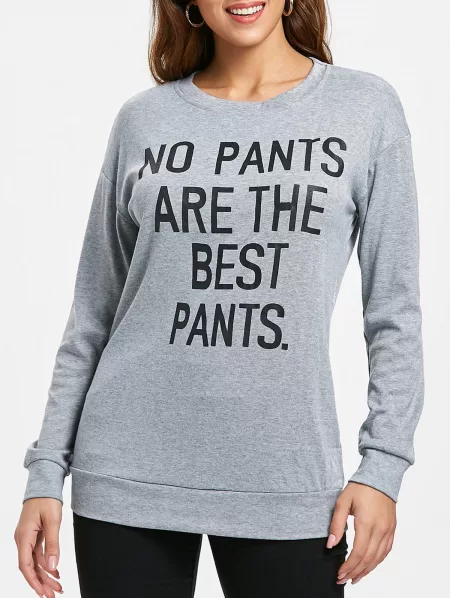 Casual Crew Neck Pullover Graphic Sweatshirt