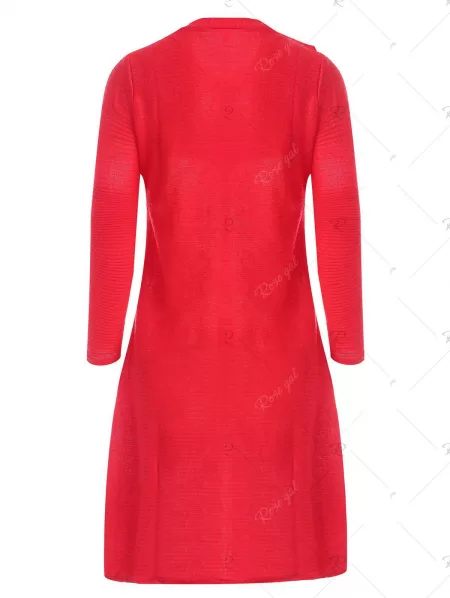 Casual Long Sleeve Jersey Swing Dress