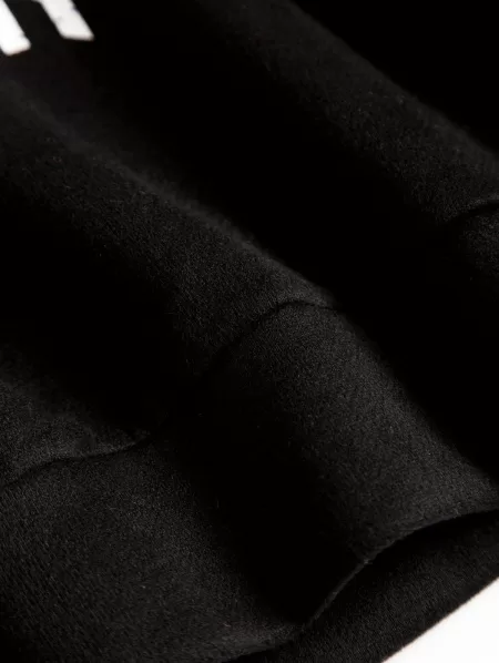 Christmas Santa Claus Letter Fleece Lined Hoodie