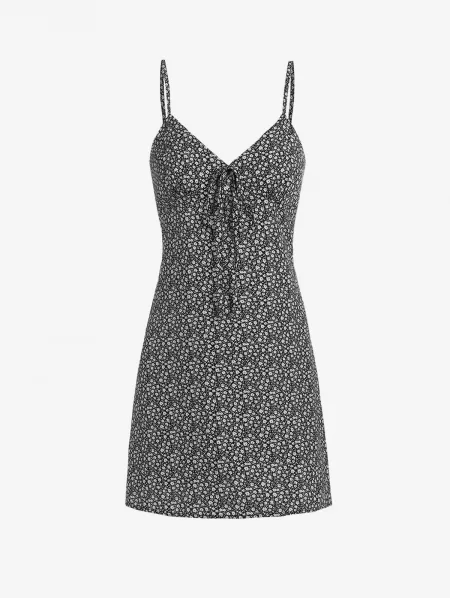 Ditsy Floral Print Tied Cami Dress