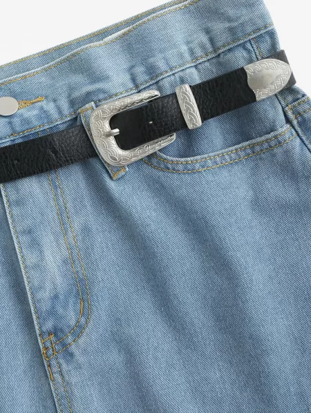 Frayed Shredded Ripped Denim Cutoff Shorts