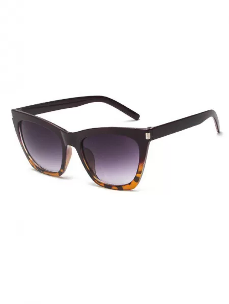 Gradient Leopard Pattern Sunglasses