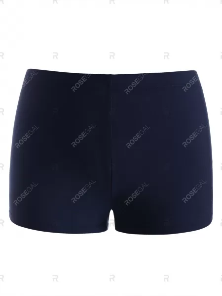 Halter Flower Print Bowknot Plunge Front Tankini Swimwear