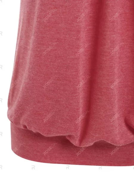 Heathered Blouson Casual Cami Top