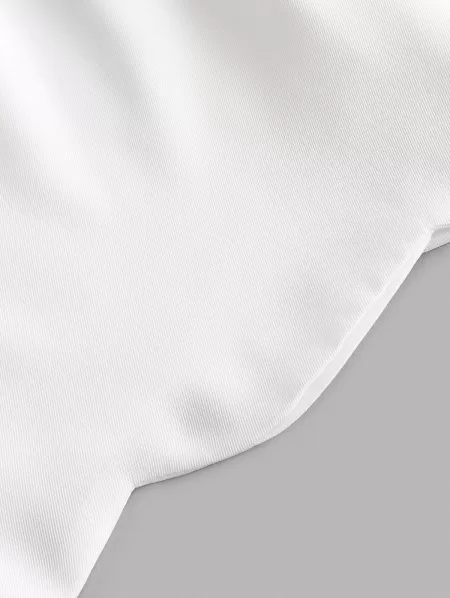 High Waisted Pocket Scalloped Shorts