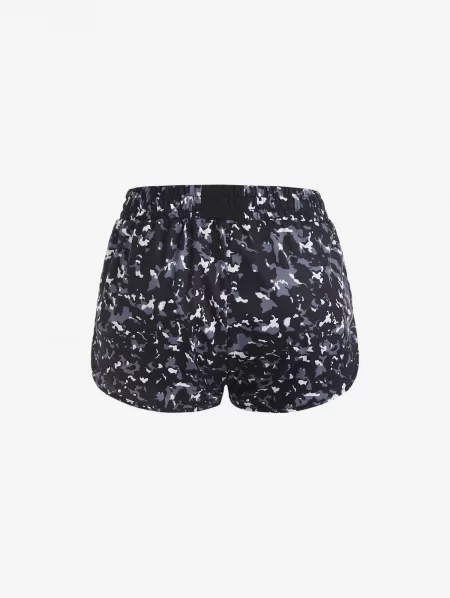 Layered Abstract Print Track Shorts