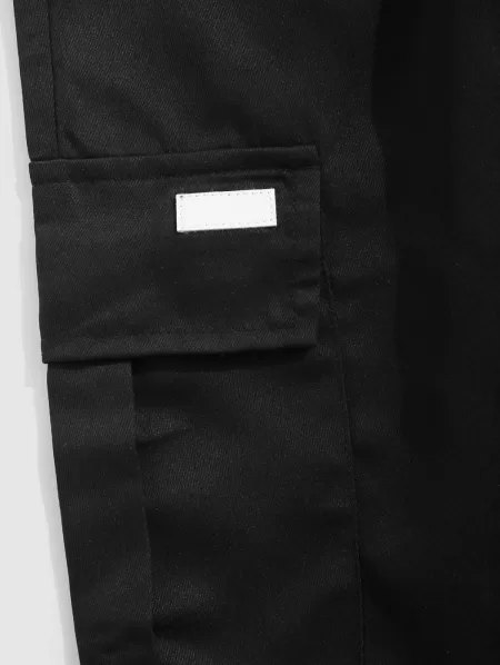 Multi Pockets Design Solid Color Cargo Shorts