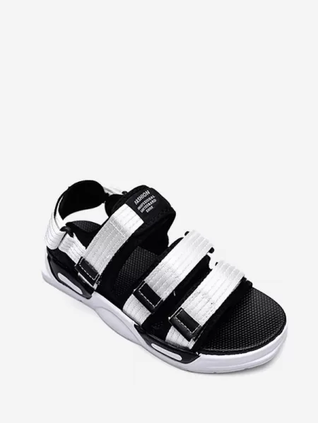 Multi Straps Hook And Loop Sandals