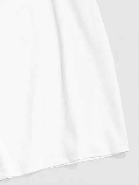 Numbers Printed Casual T-shirt