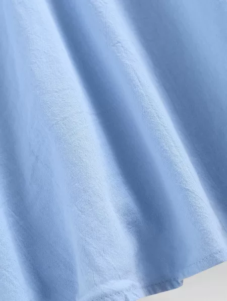 Ruched Bust Puff Sleeve Dress