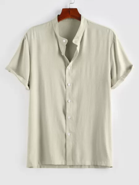 Short Sleeve Textured Shirt