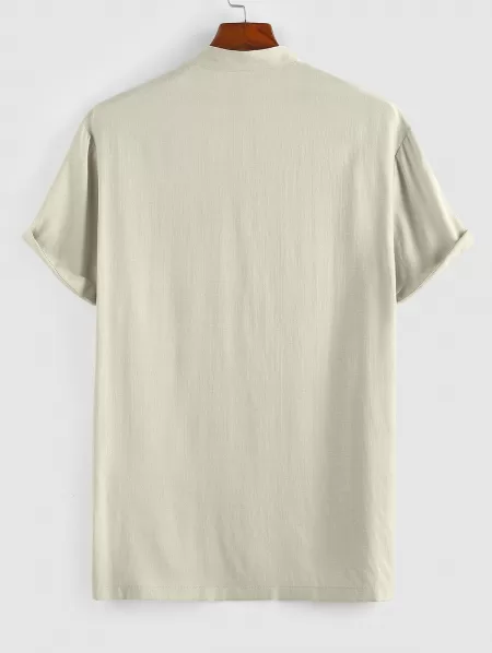 Short Sleeve Textured Shirt