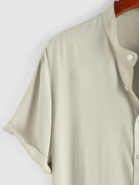 Short Sleeve Textured Shirt