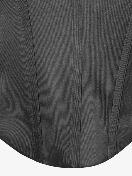 Silky Boning Corset-style Tank Top