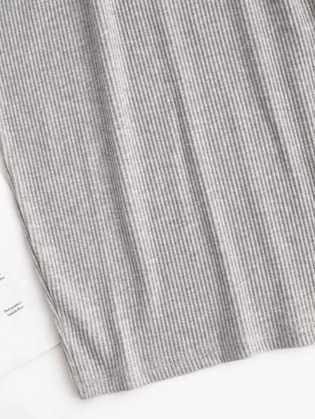 Slinky Ribbed Bustier Tank Dress