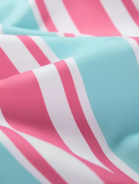 Striped Pocket Drawstring Beach Shorts