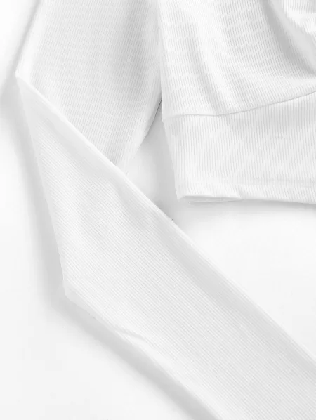 U Wired Ribbed Corset Style T Shirt