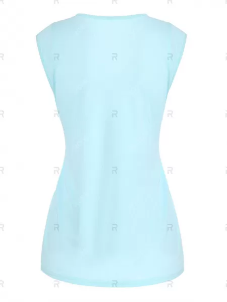 V Neck Casual Solid Tank Top