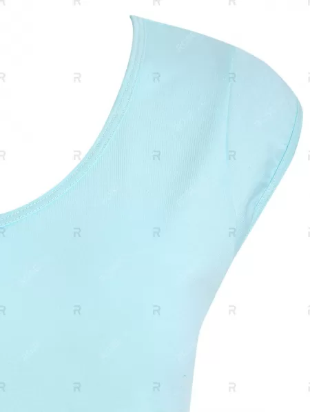 V Neck Casual Solid Tank Top