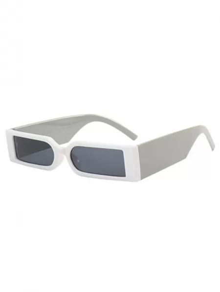 Wide Temple Rectangle Sunglasses